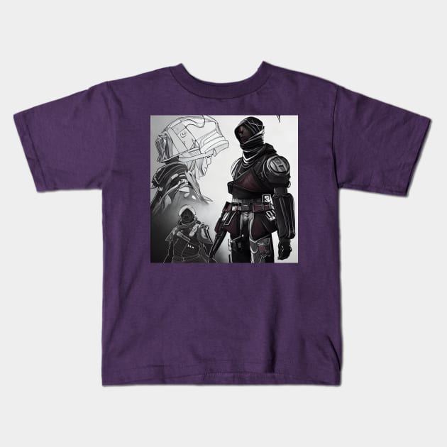 Destiny - Guardian Concepts Kids T-Shirt by AfroMatic